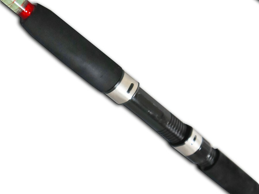 CROCODILE E-30 MH 8’10” TRANSPARENT solid fiberglass fishing rod~2 section