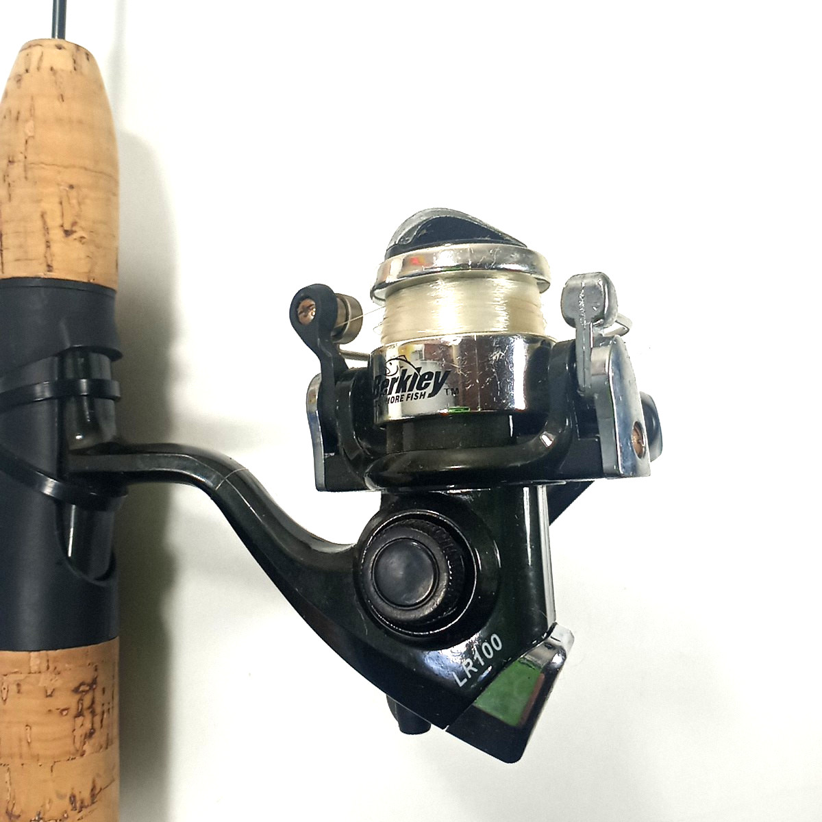 RARE Vtg Berkley LIGHTNING ROD 24″ Ice Fishing Rod LRIS24SUL Reel LR100 Combo
