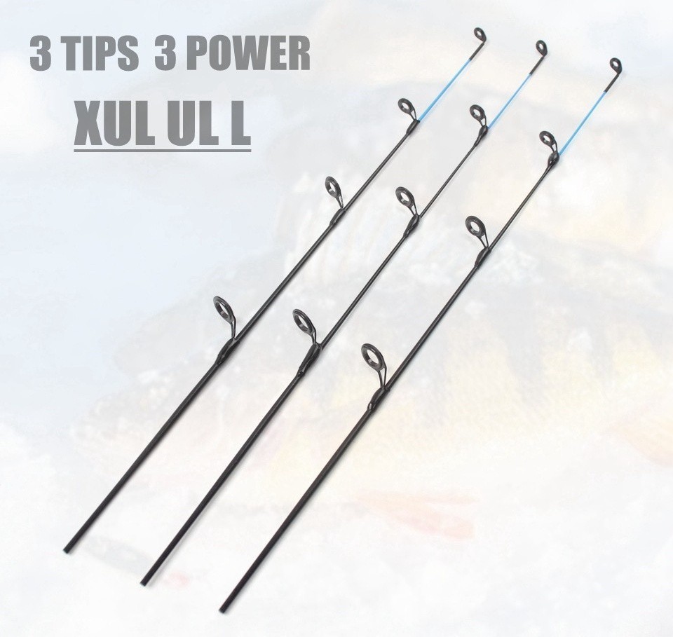 Ice Fishing Rod Carbon Fiber Fast Action Casting Spinning Travel Rod Carp 55cm