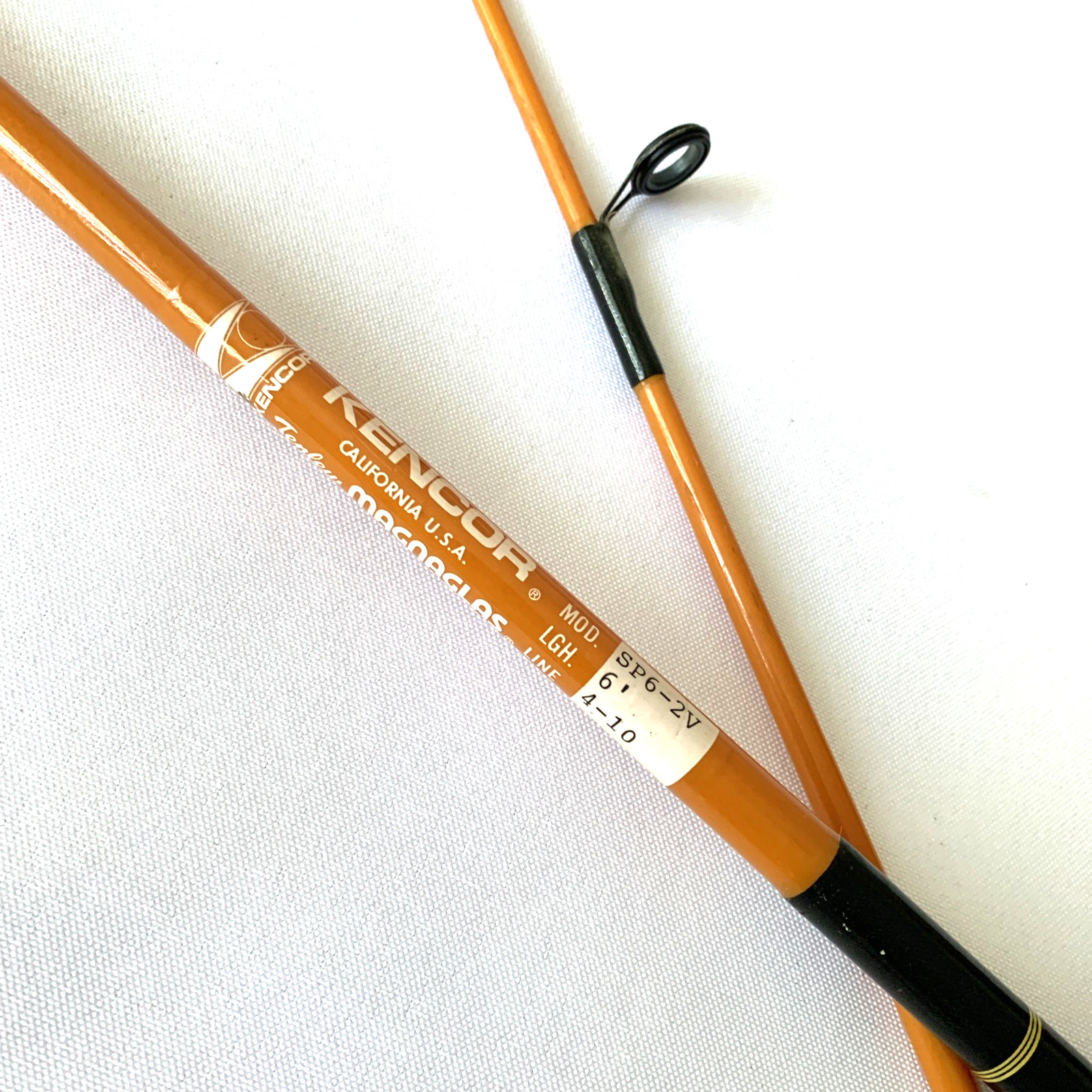 Kencor SP6-2V Tenlew Magnaglas 4-10Lb Spinning Ultra Light Fishing Rod USA