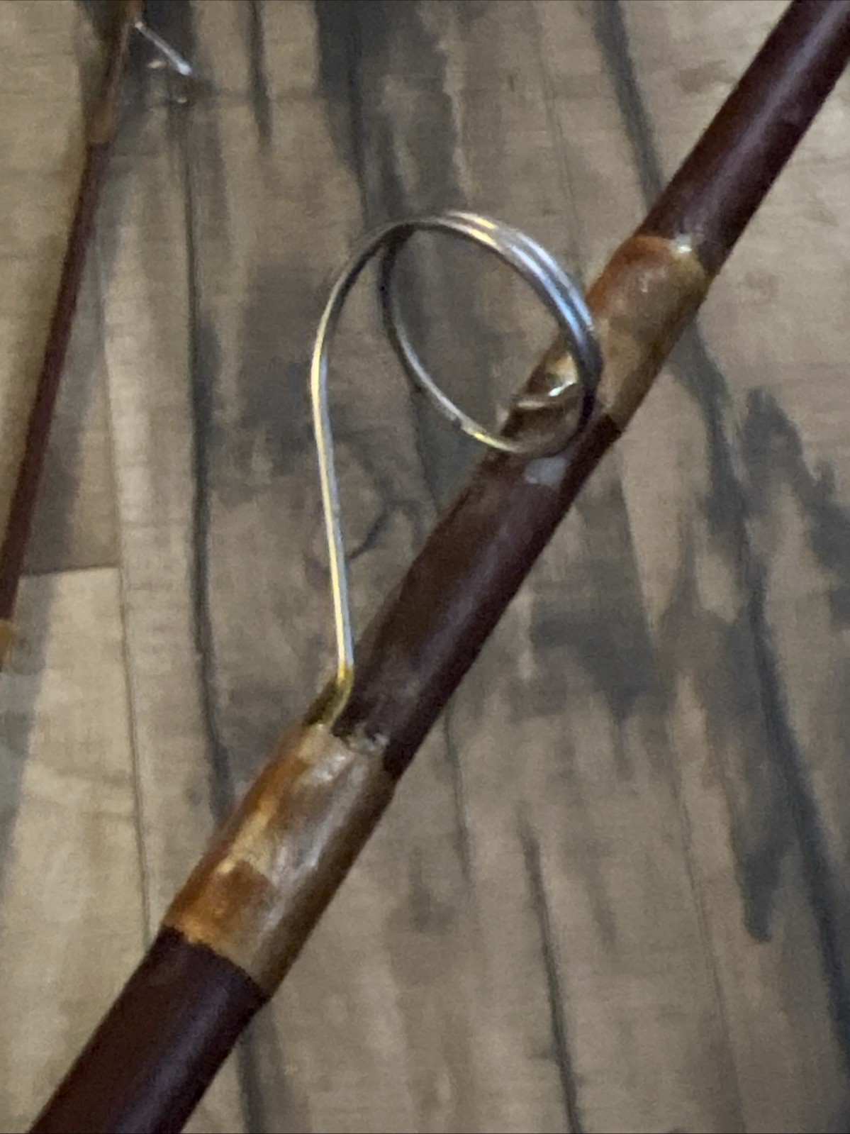 Vintage Antique Silaflex 7’ 2pc fiberglass Spin cast rod 7 Guides. Pre-Browning