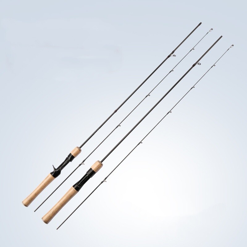 Fishing Rod Carbon Fiber Spinning/Casting Fishing Pole 1.68m/1.8m Bait Trout Rod