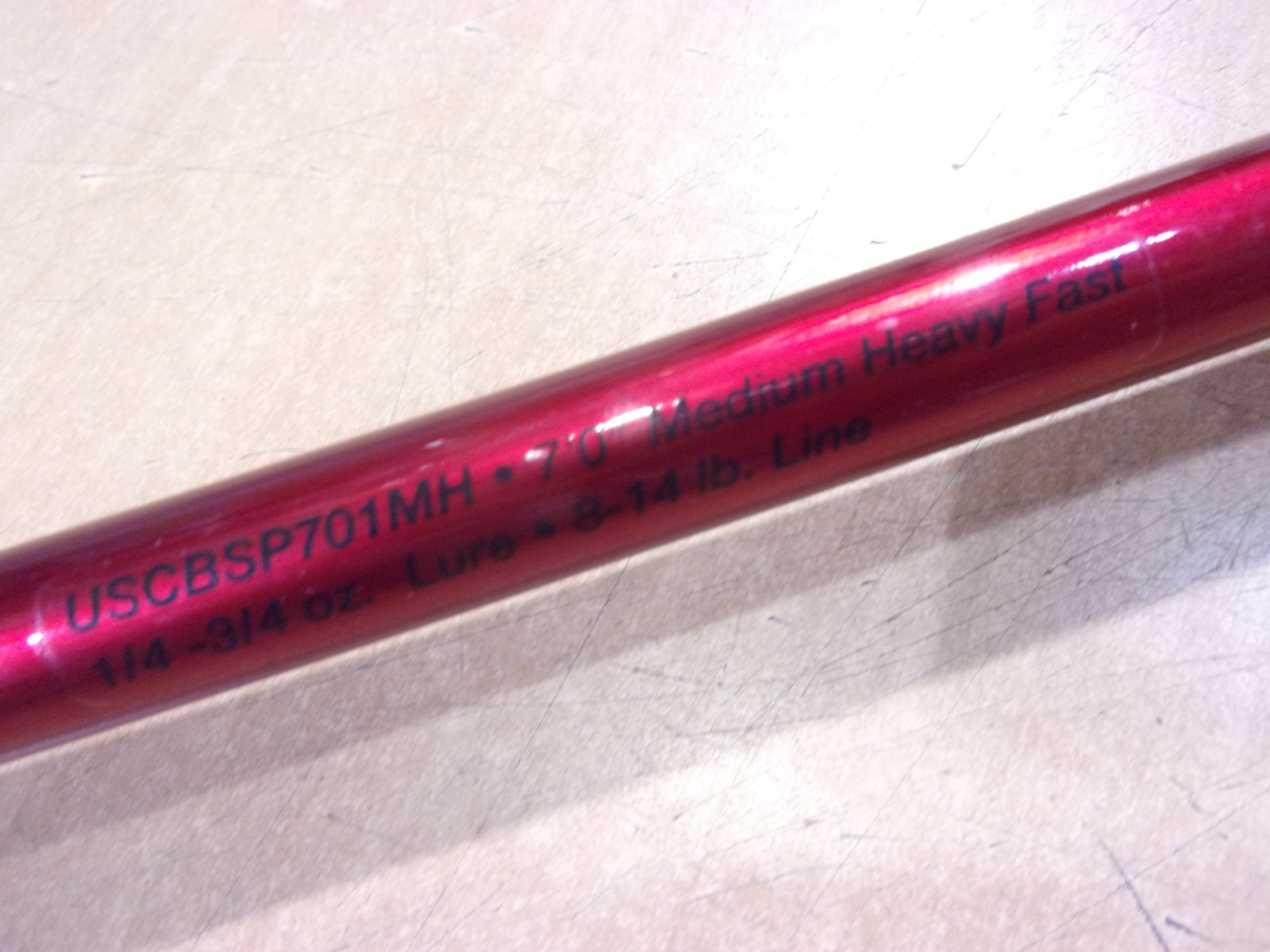 SHAKESPEARE UGLY STIK CARBON 7 foot Medium Heavy spinning rod