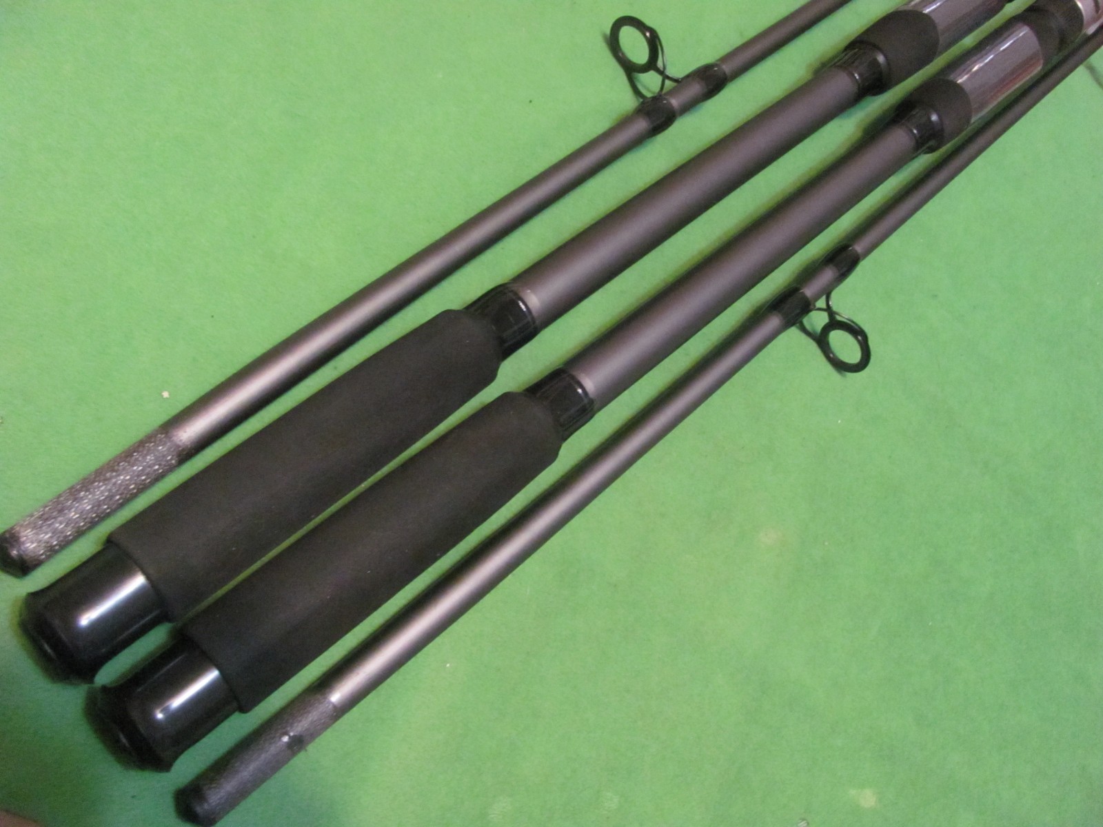Lot of 2 Danco Max Kat 9′ 0″ Medium Heavy Action Spinning 2-Piece Surf Rods.