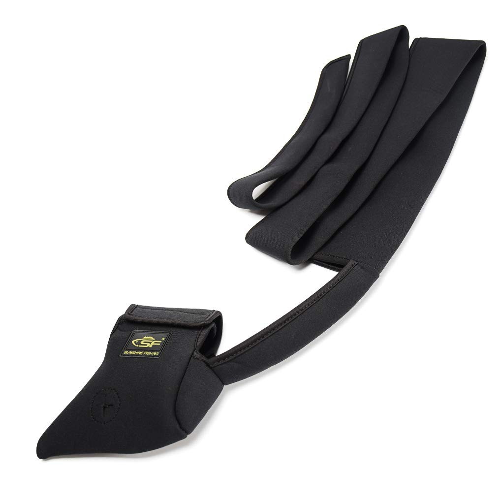SF Fishing Rod Sleeve Cover Rod Socks Black Spinning Reel Pro 7-7’3″ 3000 Size