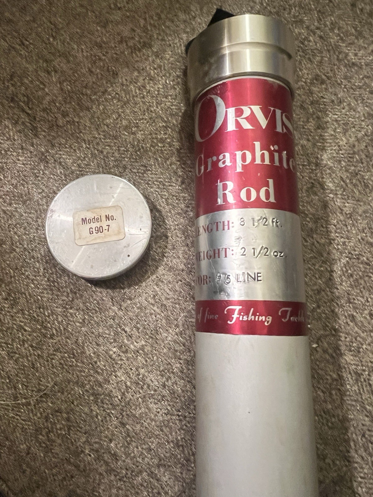 Orvis Fly Rod Model G 90-7 Graphite, Near Perfect