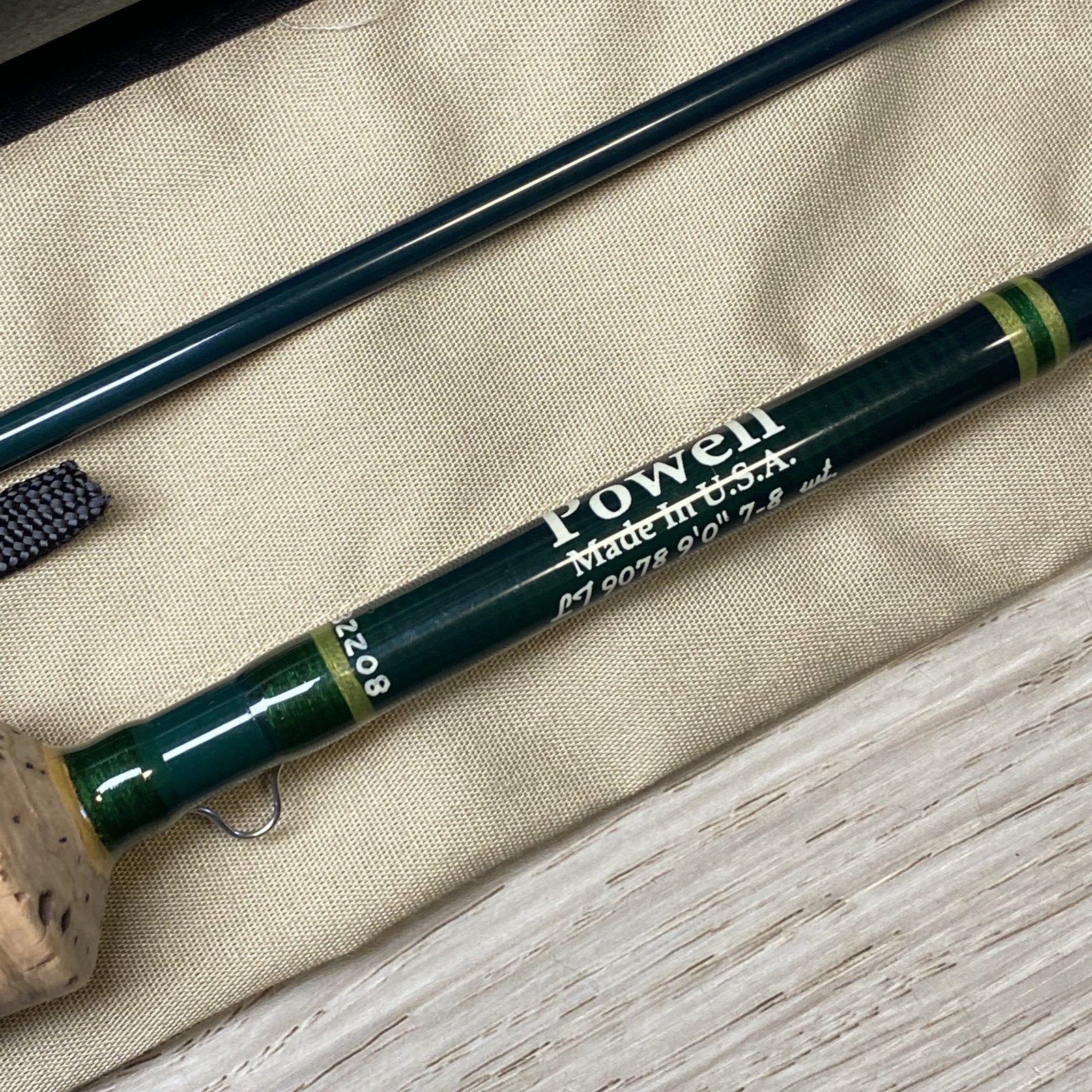 Powell LT 9078 9’0” 7-8wt Fly rod w/Sock and Tube Excellent