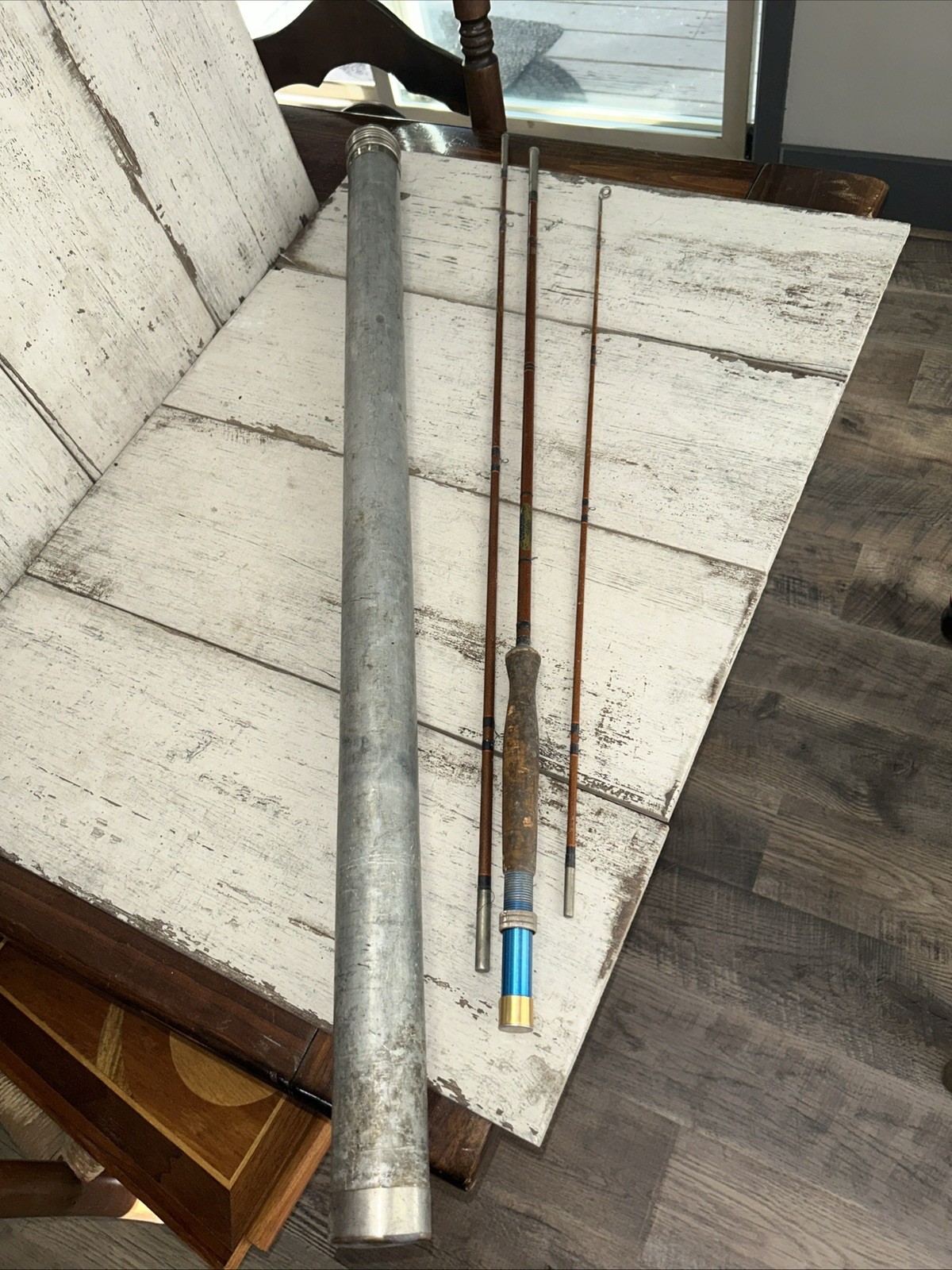 Vintage Conolon Fiberglass Fly Rod Vagabond 385 w/ Aluminum Tube 3pc Made in USA