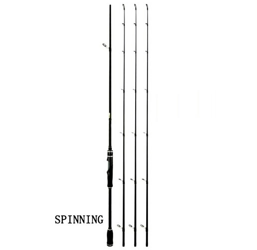 6 ft Fishing Rod Spinning Casting Rods 3 Tips 30T Carbon Rod Lure Weight 4-28g