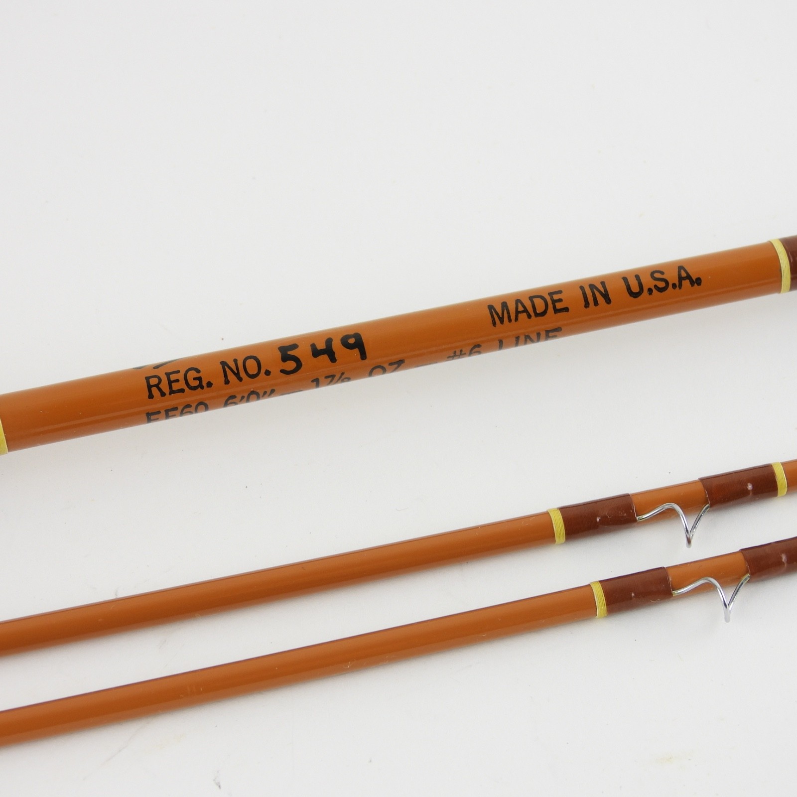 Phillipson Epoxite EF60 Fiberglass Fly Rod. 6’. 6wt. 2-Tips. W/ Tube & Sock.
