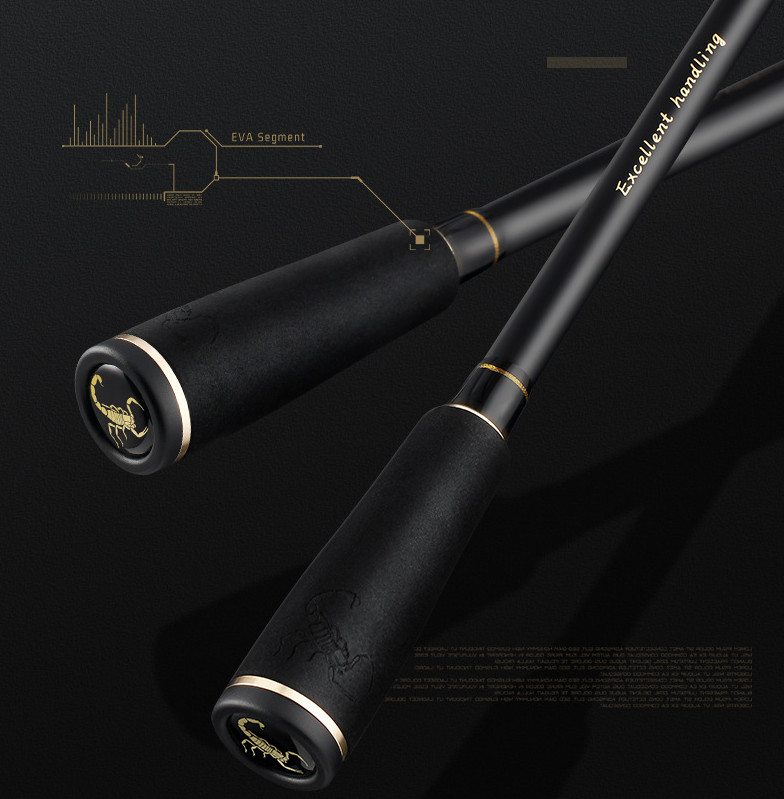 1.68M 1.8M Rods Spinning Casting Rods Poles Lure Fishing Rod Carbon Fiber Pole