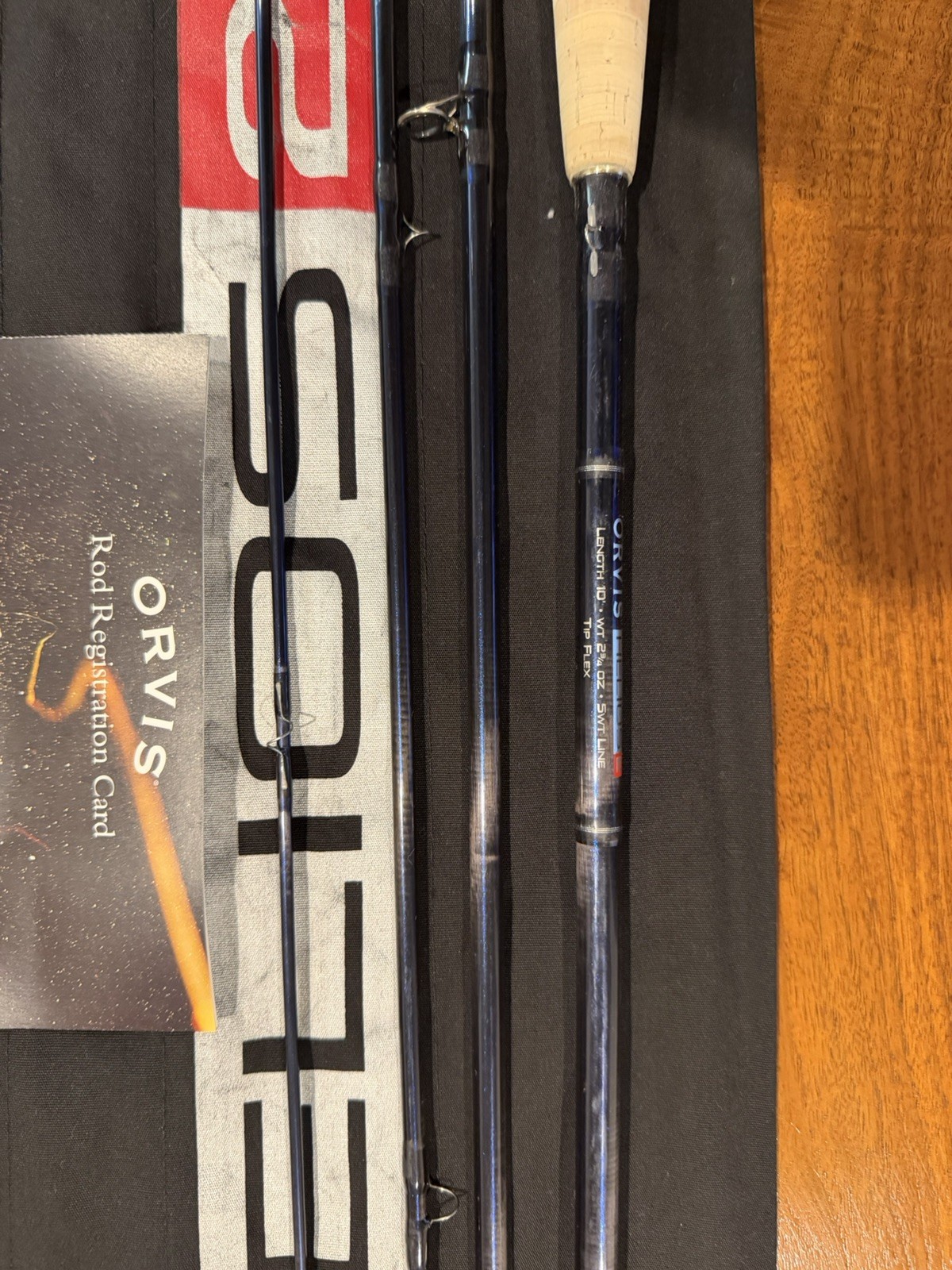 Orvis Helios 2 4pc 10’ 5wt Tip Flex Exc+++ Blank warranty card , tube , sock