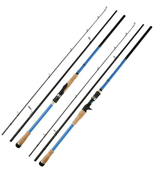 Fishing Rods Carbon Fiber Spinning Casting Rod 1.8-2.7m Fishing Pole 3 Sections