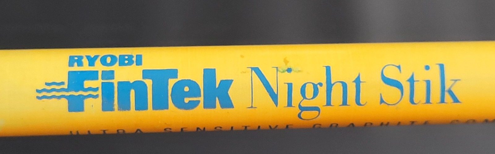 Vintage Ryobi Fintek Night Stik 1-Piece Spinning Rod, Model NS 160M, Graphite