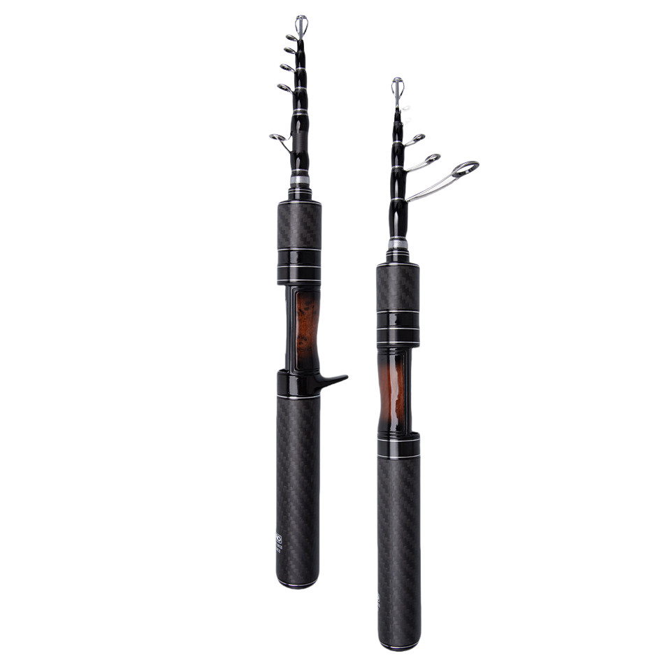 Spinning Rod 5ft 6ft Telescopic Rod Carbon Fast ML Travel Trout Rod Casting