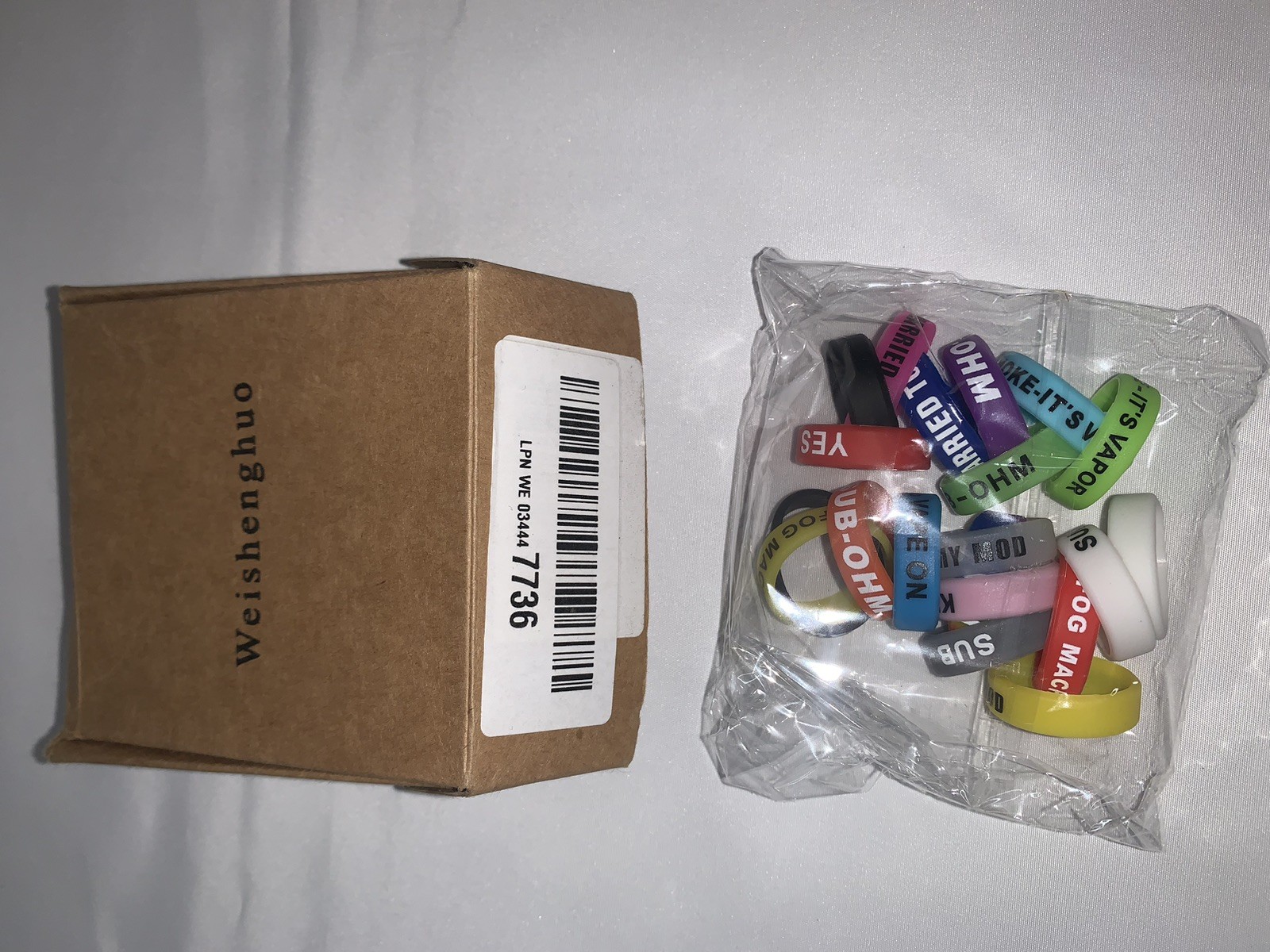 Rings Silicone Anti Slip Band Pack of 20 Rings made Diameter 22mm