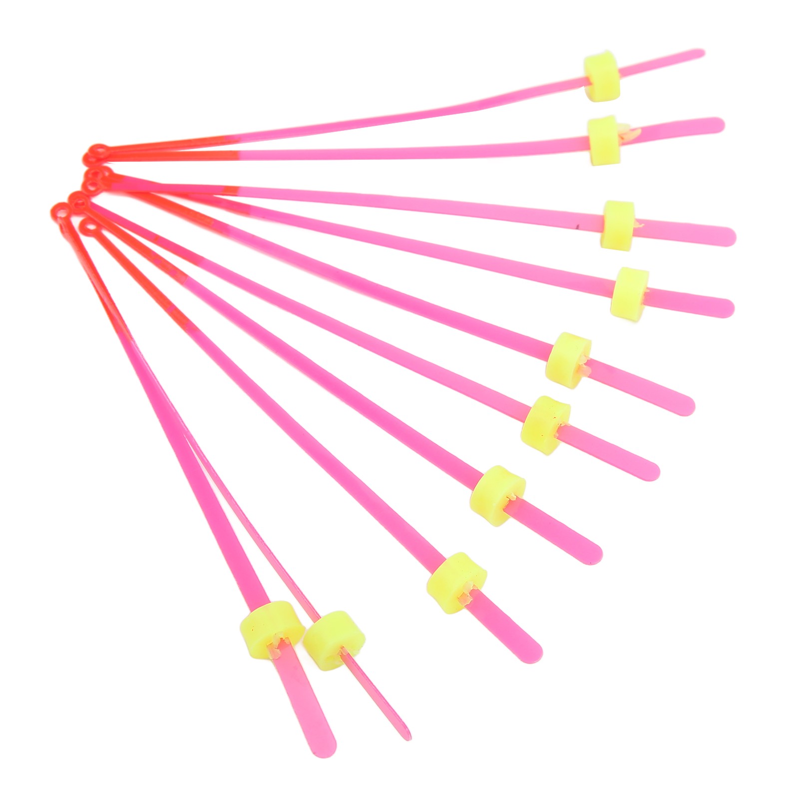 10-Pack Ice Fishing Rod Tip ABS Mini Top Section Pole Extension 12cm