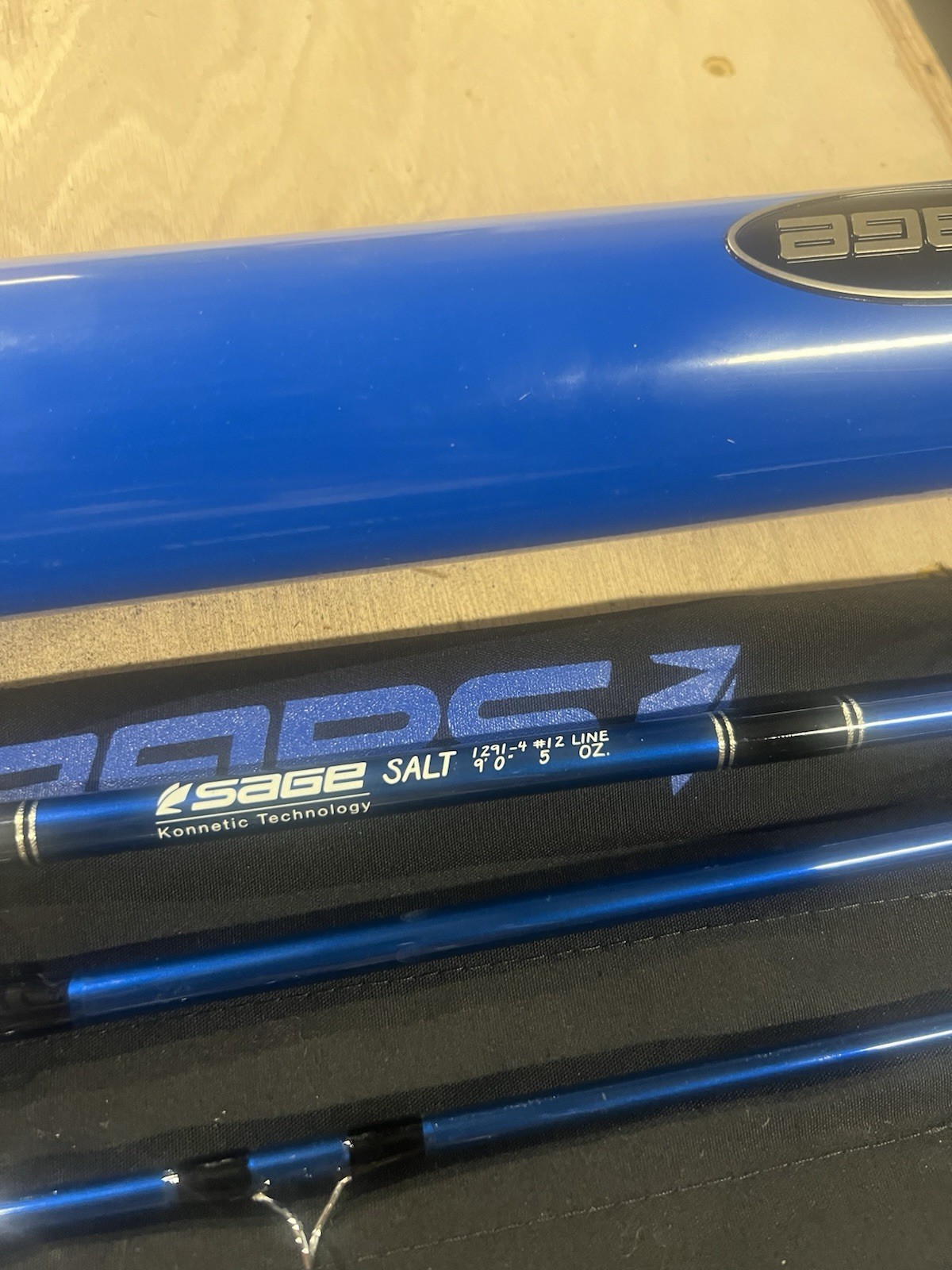 *NEVER FISHED* Sage SALT 1291-4 12 Weight Fly Fishing Rod. 4 Piece, 9 Feet