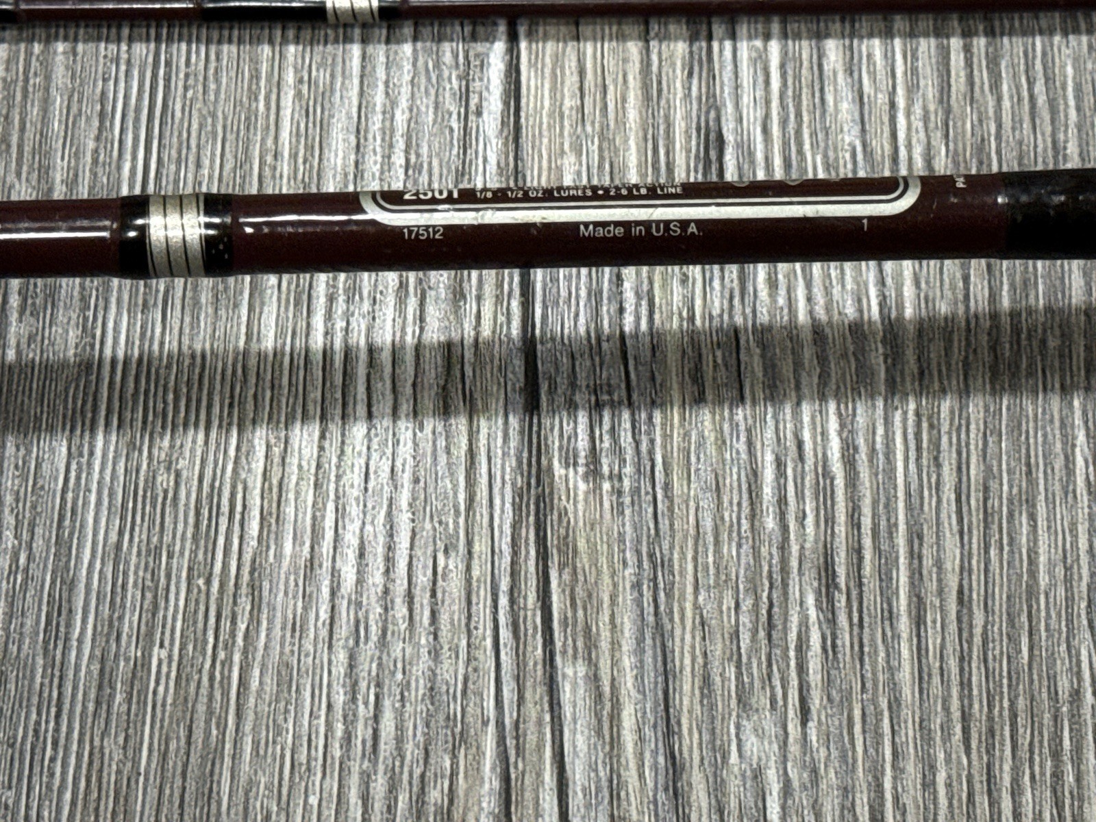 Vintage Garcia Stalker 2501 5’6″ 2 Piece Light Action Trout Fishing Rod | USA