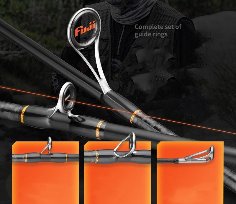 Fishing Rod 5ft/5.5ft/6ft Casting Spinning Rod Carbon Fiber Rod 2 Sections Pole