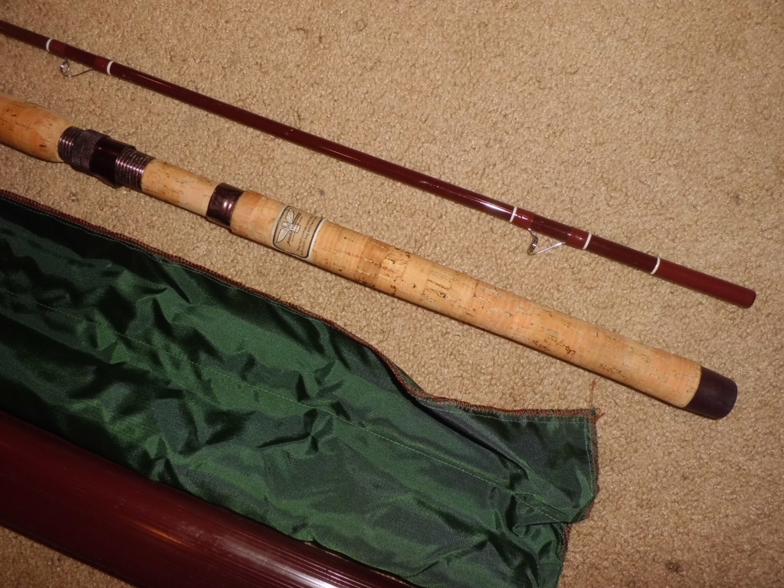 Vintage FENWICK Woodstream FS120 Spinning 12′ Rod made in USA- 1-6 lb test