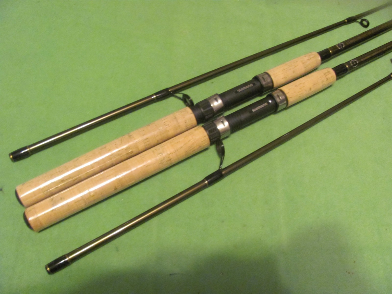 2) SHIMANO SOLARA 6′ 6″ Power Medium Heavy Action Fast 2-Piece Spinning Rods.