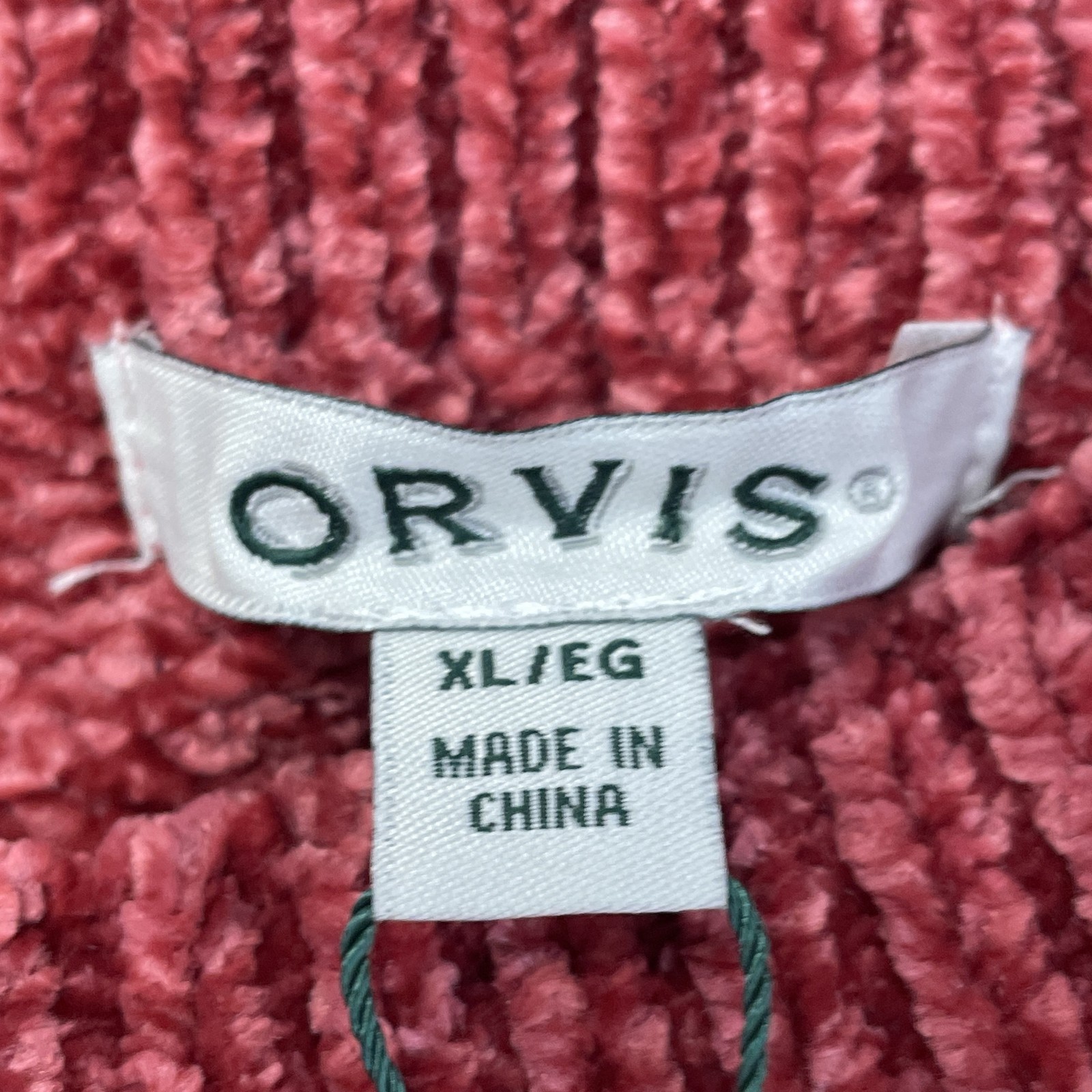 Orvis Women’s XL Pullover Sweater Dark Pink Polyester a1734