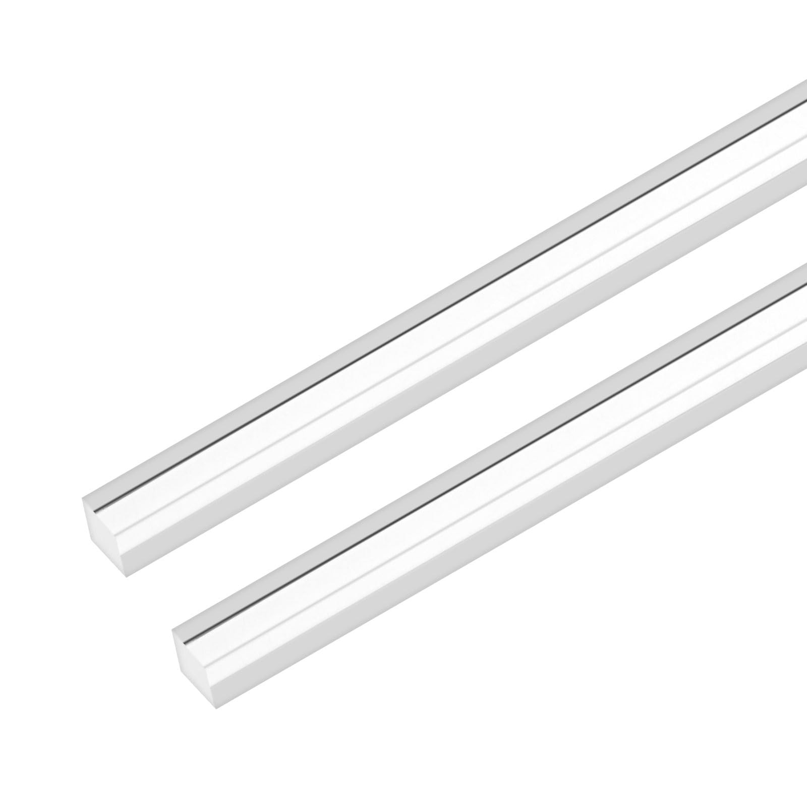 2 PCS Clear Acrylic Square Dowel Rods 9.8×0.39 Inch / 250×10 mm DIY Craft