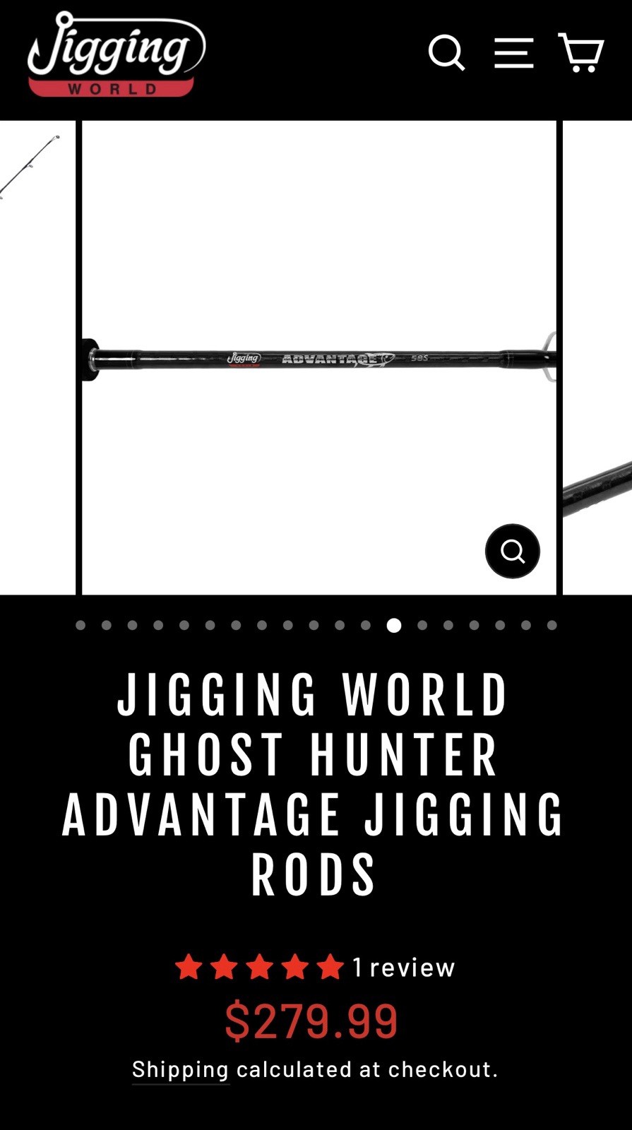 Jigging World Ghost Hunter Advantage 250S Spinning Rod 5’8” PE2-4 100-250g