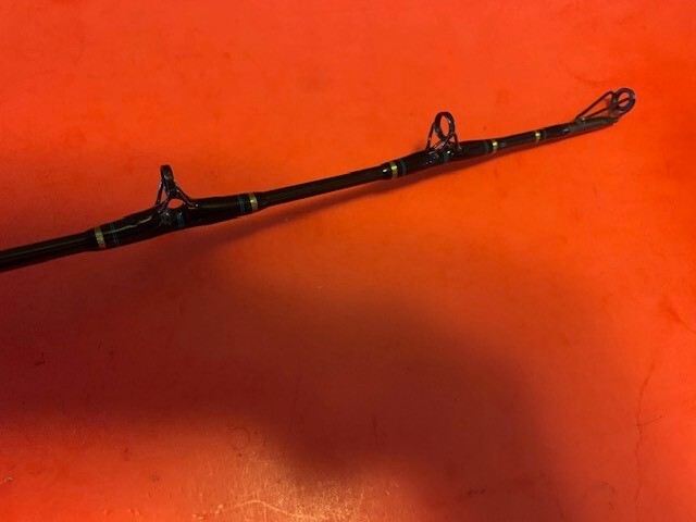 SEEKER BLACK STEEL GRAPHITE G 660H-6′ C 6 FOOT 30 TO 80 POUND RATED FISHING ROD