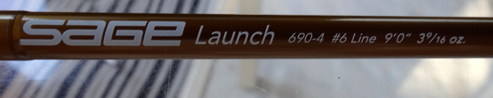 Sage Launch 690-4 # 6 Line, 3 9/16 oz Fly Fishing Rod/ w/case 4 piece New
