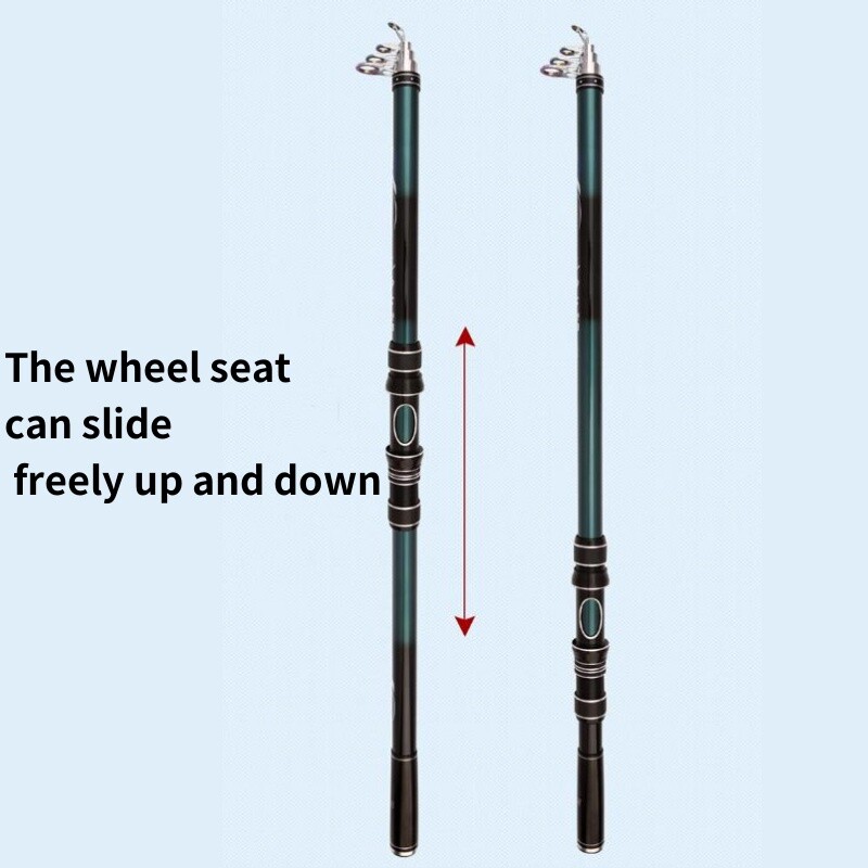 Rock Fishing Rod Carp Telescopic Sea Rod Spinning Rod Carbon Fiber Pole 2.1-3.6M