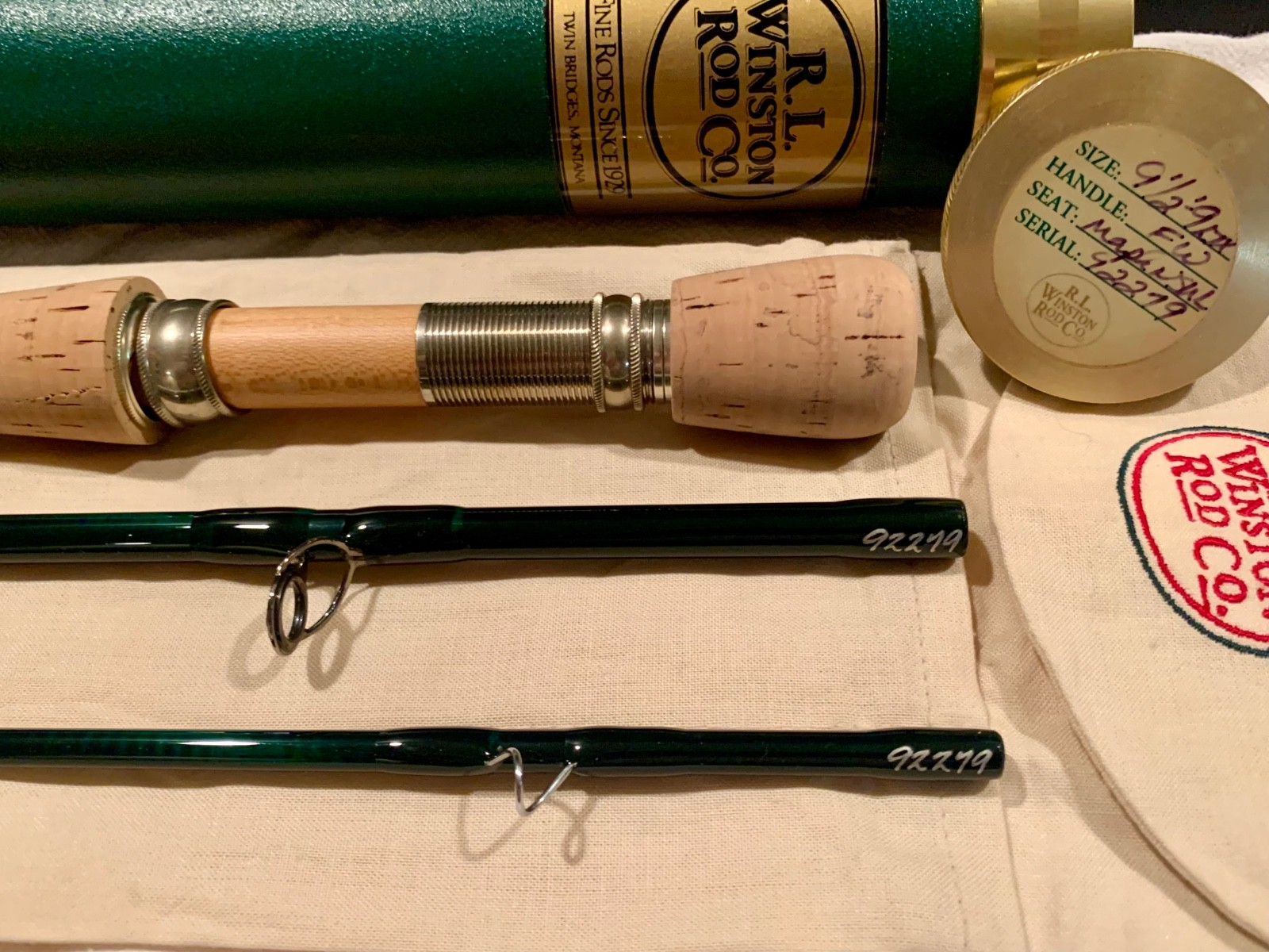 Winston LTX 9’6″ 9wt, Maple reel seat / New