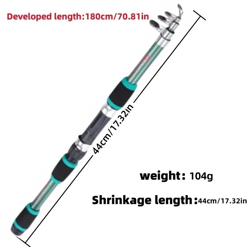 1.8M Spinning Fishing Rod M Power Telescopic Rock Fishing Rod Carp Feeder Rod Su