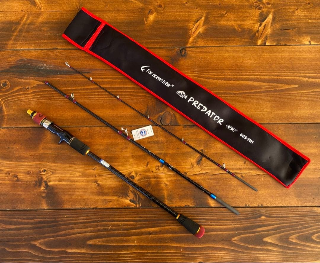 Jigging Rod 3-Piece Fuji Guides 6ft MH Multi-Use Saltwater Fishing