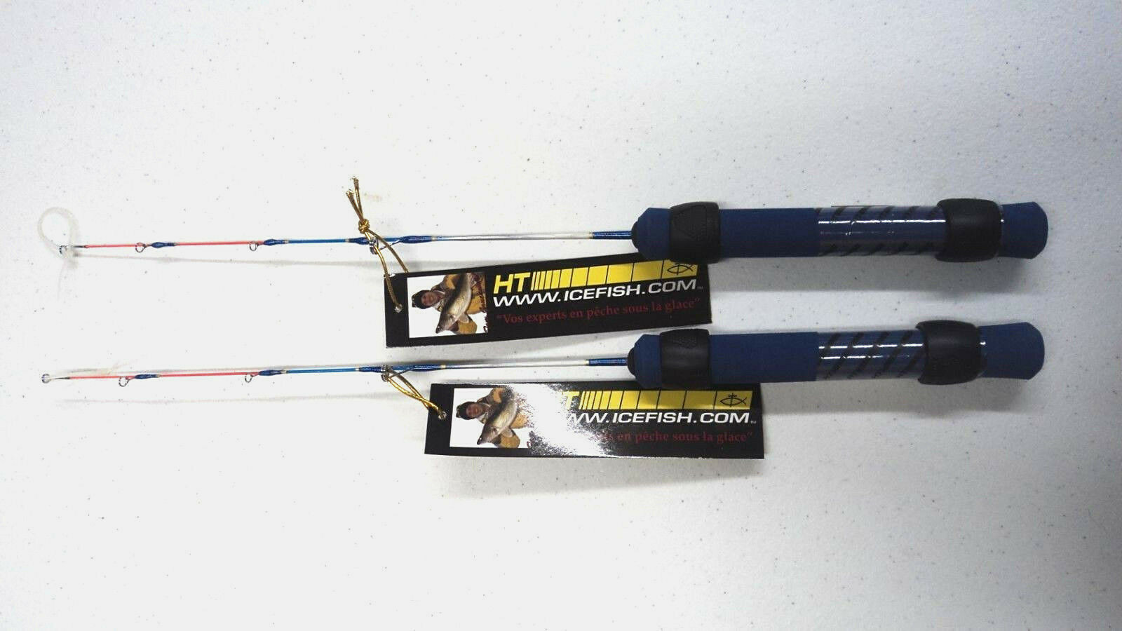 HT Ice Blue Rod 18″ Long – TWO Super Light Rods for Panfish – Fun to Use #IB-18