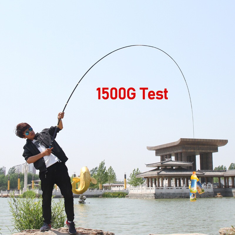 Fishing Rod 3.6M-6.3M Carbon Fiber Fishing Rod Ultralight Portable Travel Pole