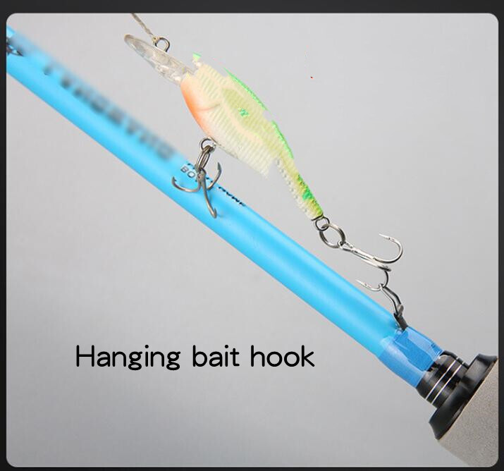 Casting Spinning Fishing Rods 1.65m/1.8m Carbon Fiber Rod 2 Section Travel Poles