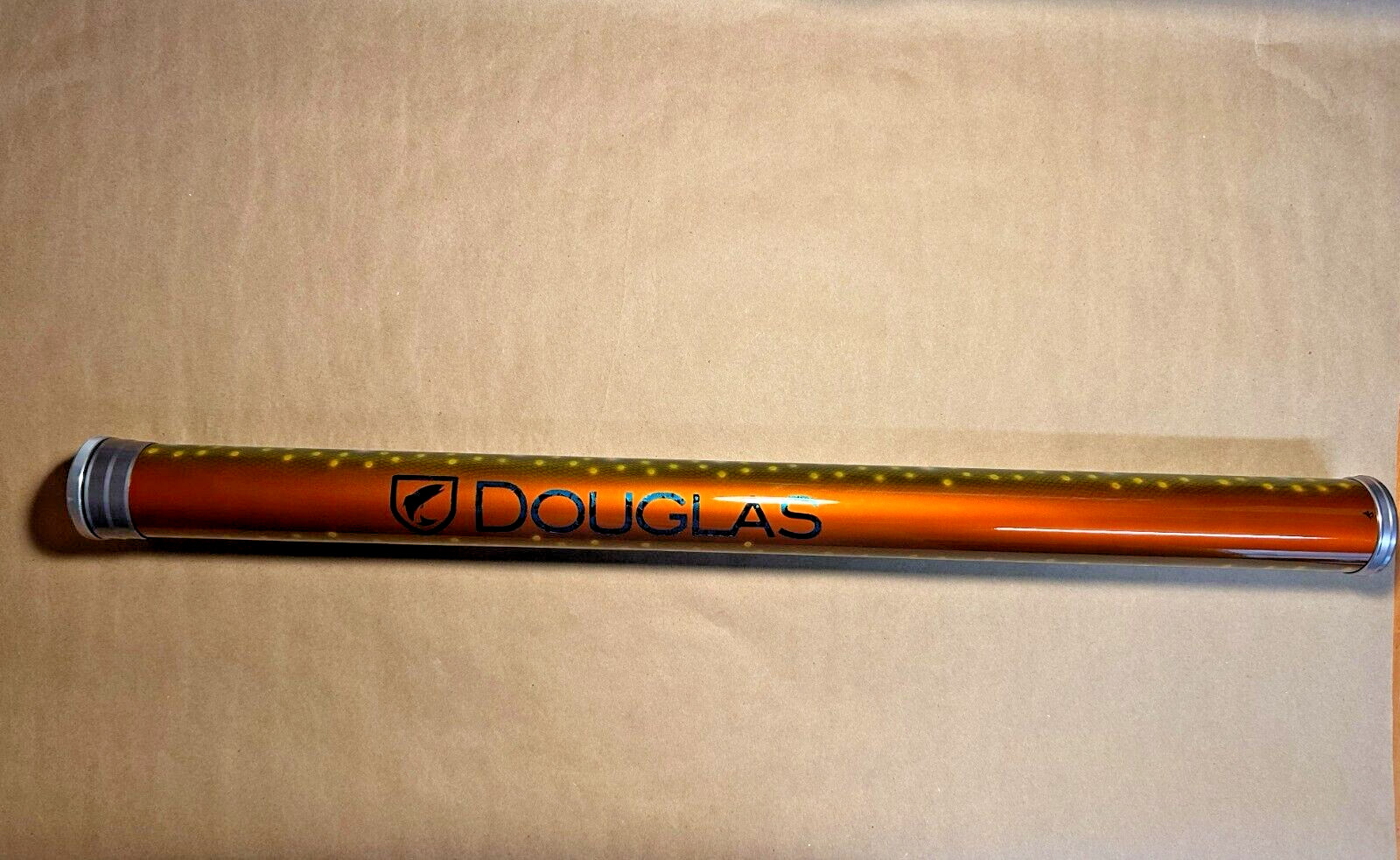 Douglas Custom Painted Fly Rod Tube- Brooke Trout