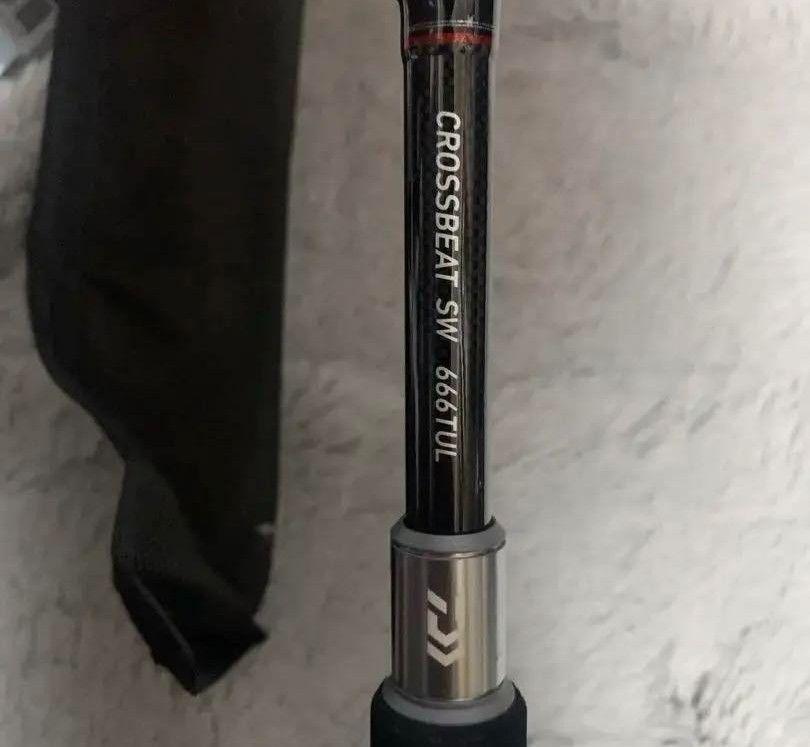 Daiwa CROSSBEAT SW 666TUL Fishing rod 1.98m color black outdoor leisure unisex