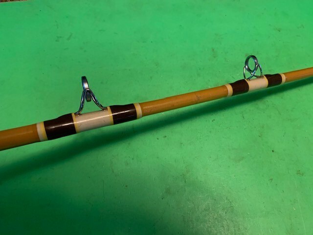 CUSTOM BUILT FENWICK ST 785 6 FOOT 4 1/2 INCH 30 TO 100 POUND RATED FISHING ROD