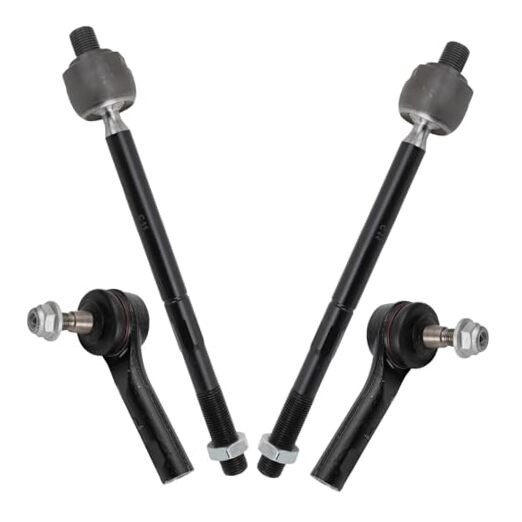 Front Inner and Outer Tie Rod Set 4 Piece Compatible with 2015-2022 PSA39332