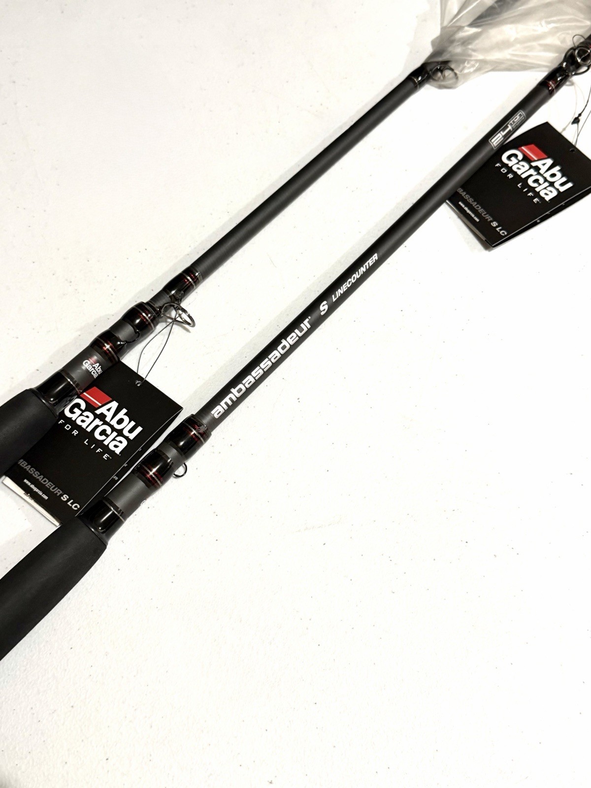 – LOT OF 2 Rods – ABU GARCIA Ambassadeur 8’6” TELESCOPIC Casting Fishing Poles