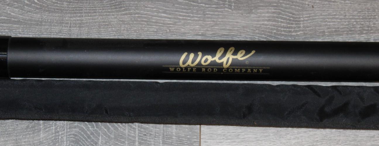 Wolfe Rod Company Fly Fishing Rod. 9’ 4wt. (4LL) W/ Tube & Sock.