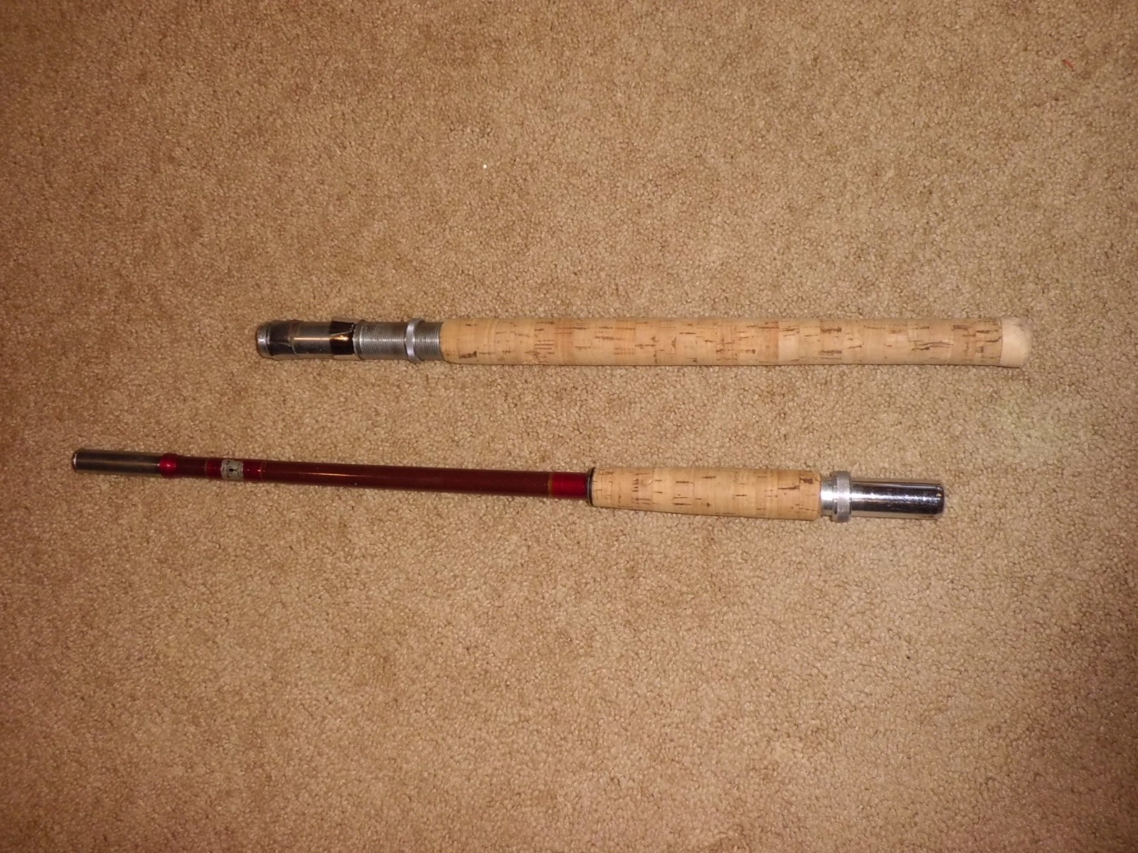 Vintage Winston Fiberglass Surf Spinning 9’3” Rod made in USA-25lb test