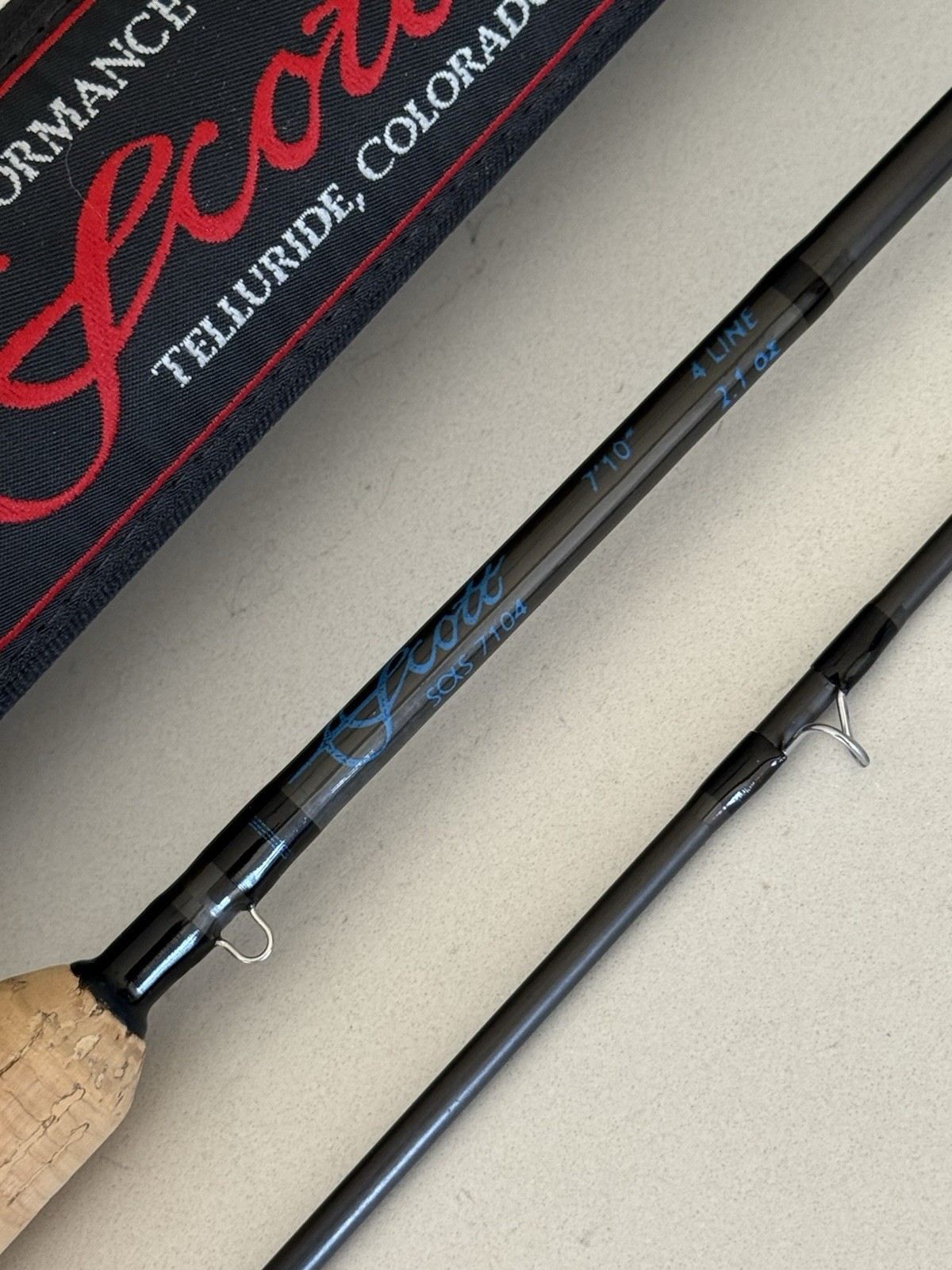 **BEAUTIFUL** 🔥 SCOTT SAS 4wt. 7’10”in~2pc FlyRod!!! 🔥