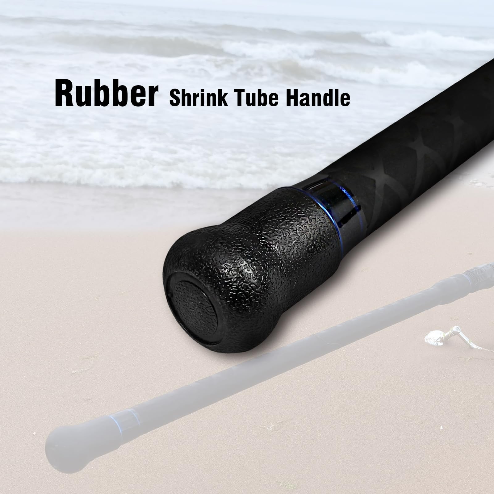 Fiblink Surf Spinning Fishing Rod Carbon Fiber Travel Fishing 15 – 4 Piece