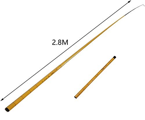 Traveling Fishing Rod 6 Sections Telescopic Pole Retractable Angling 2.8M