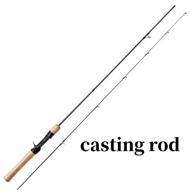 Fishing Rod Carbon Fiber Spinning/Casting Fishing Pole 1.68m/1.8m Bait Trout Rod