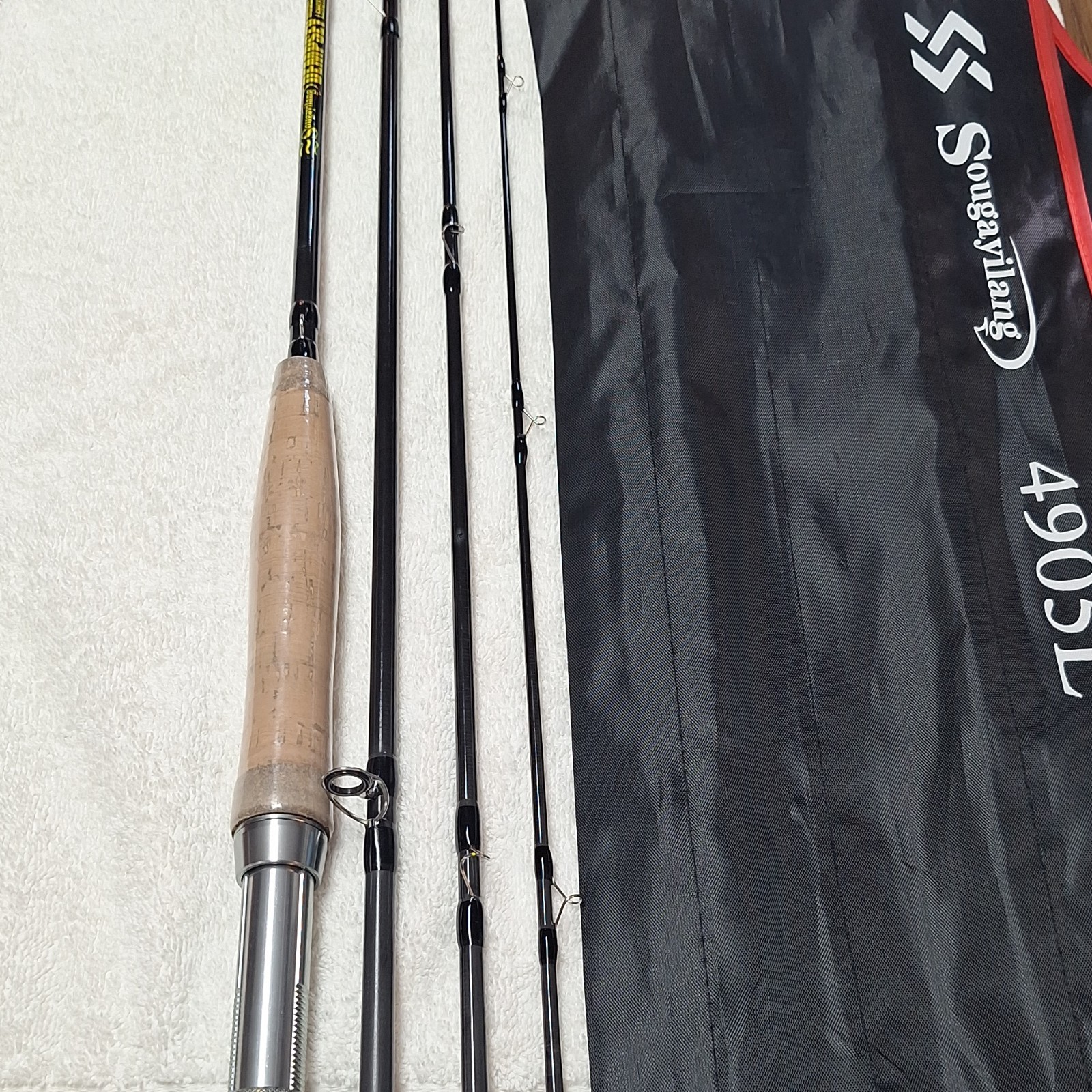 Sougayilang 4905L 9 ft 5/6 wt 4 pc Premium Carbon Fiber Fly Rod Cork with Bag